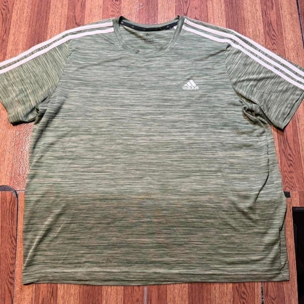 Adidas Green Aero Retro Tech Sportswear Running Train Shirt XL